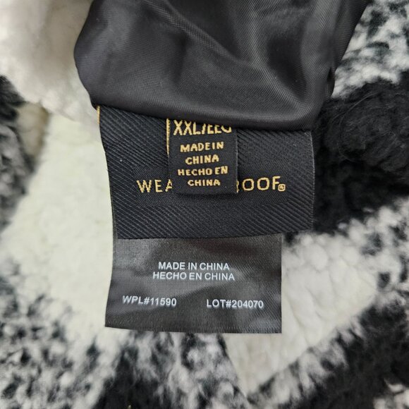 Weatherproof New Women's Reversible Ultra Cozy Plush Fleece Hooded Plaid Jacket - Picture 6 of 11